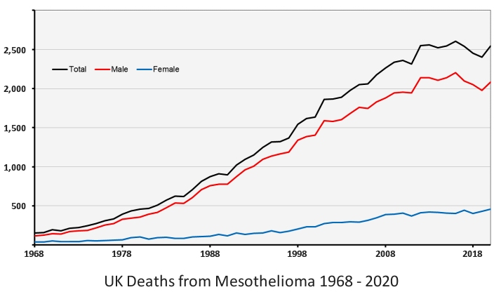 Mesothelioma deaths 2022
